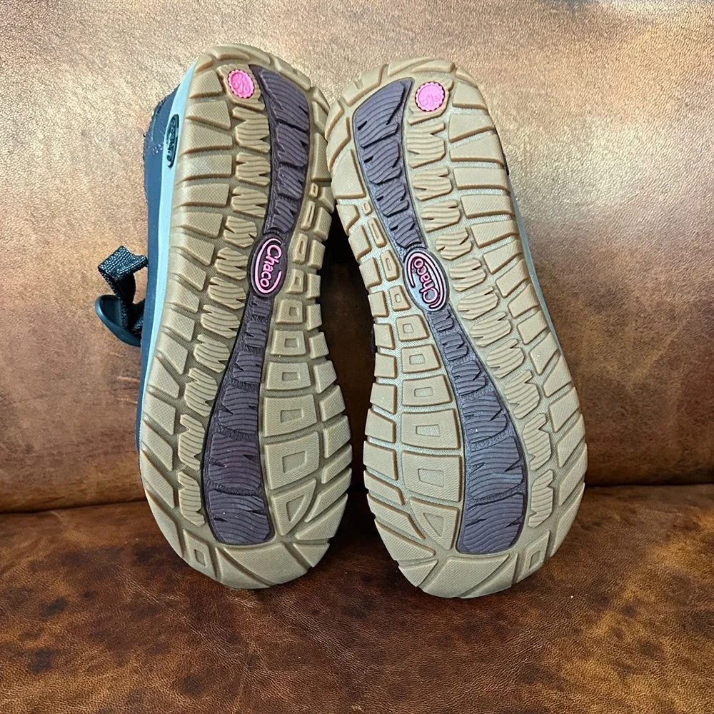 Chaco Odyssey Sandals Kids' Navy and Pink Water Shoes